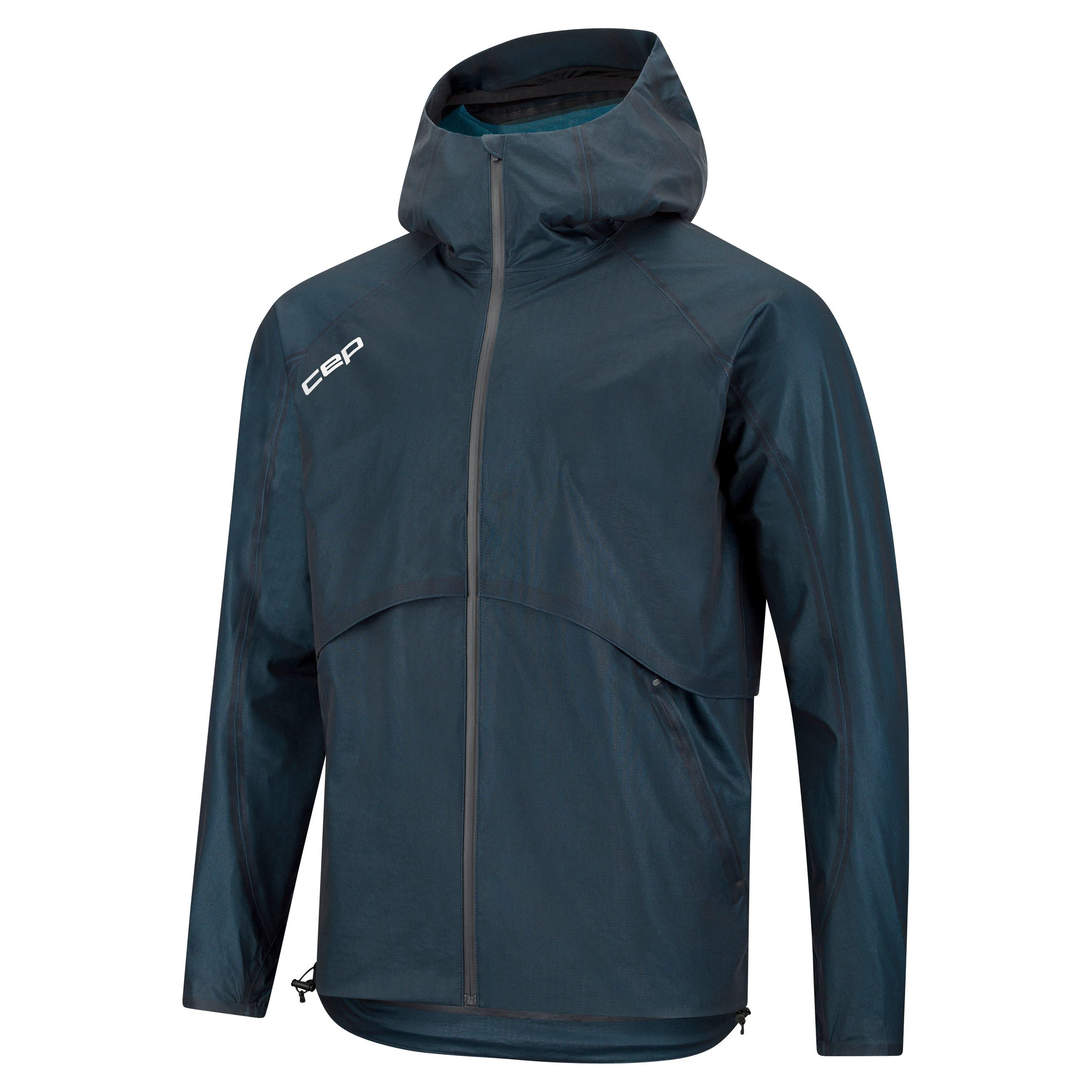 2. CEP - jacheta waterproof pentru alergare - PRO RUN 3L - bleumarin