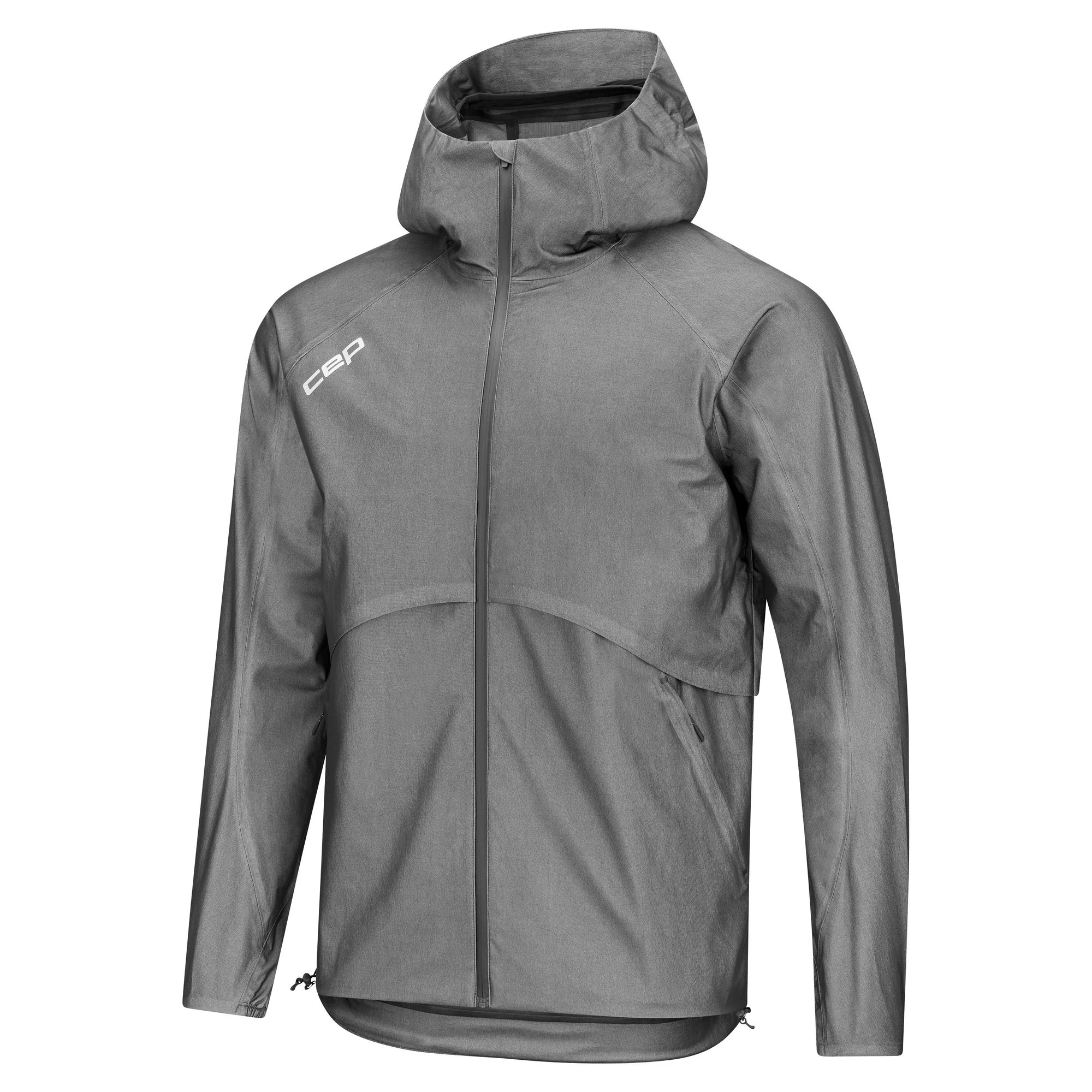 2. CEP - jacheta waterproof pentru alergare - PRO RUN 3L - gri