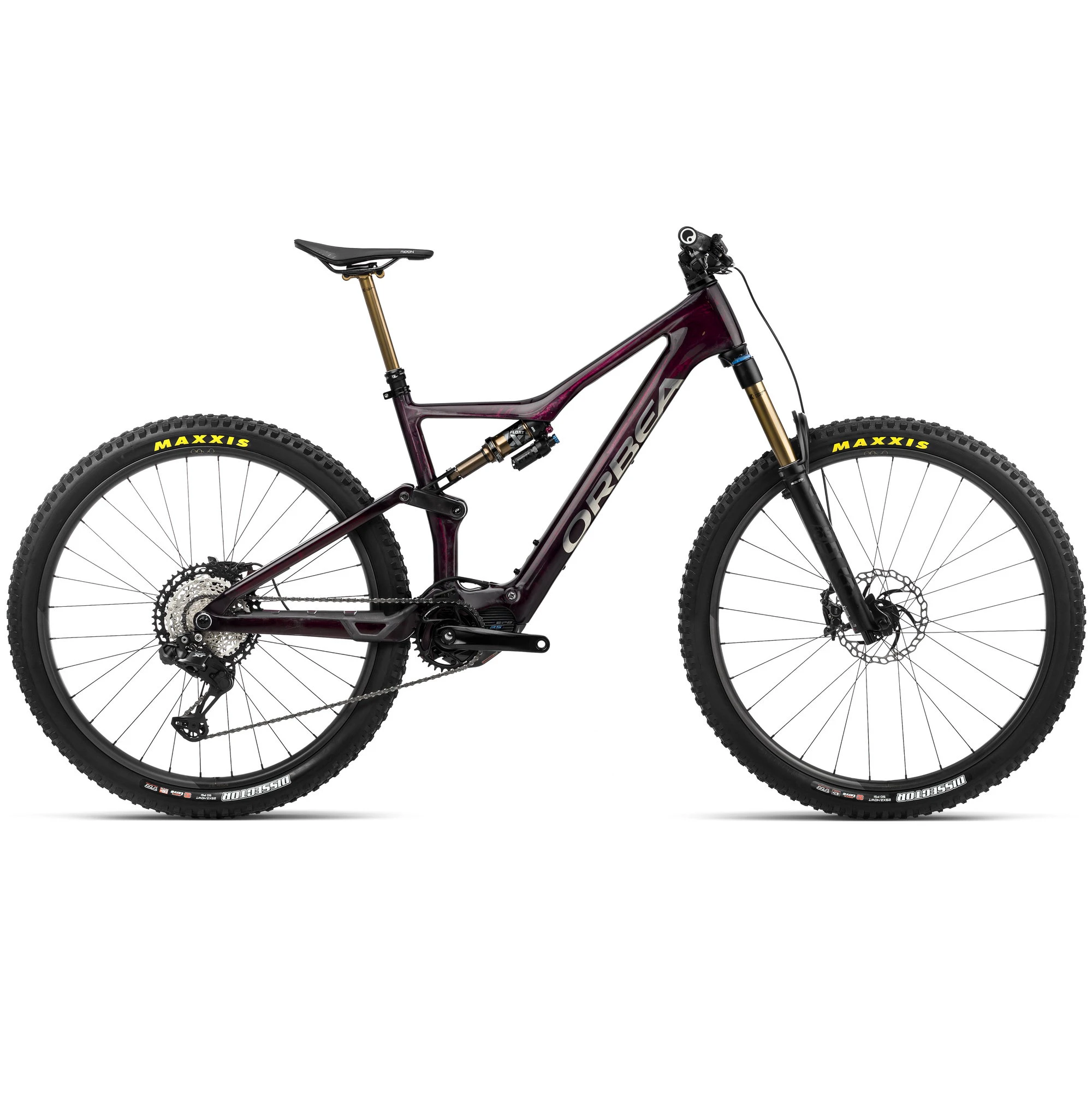 Orbea RISE M-TEAM Wine Red Carbon View I Titanium - L +EN600 + Fizik Ridon X1 Saddle +540Wh battery - bicicletă electrică eMTB Trail - 141533
