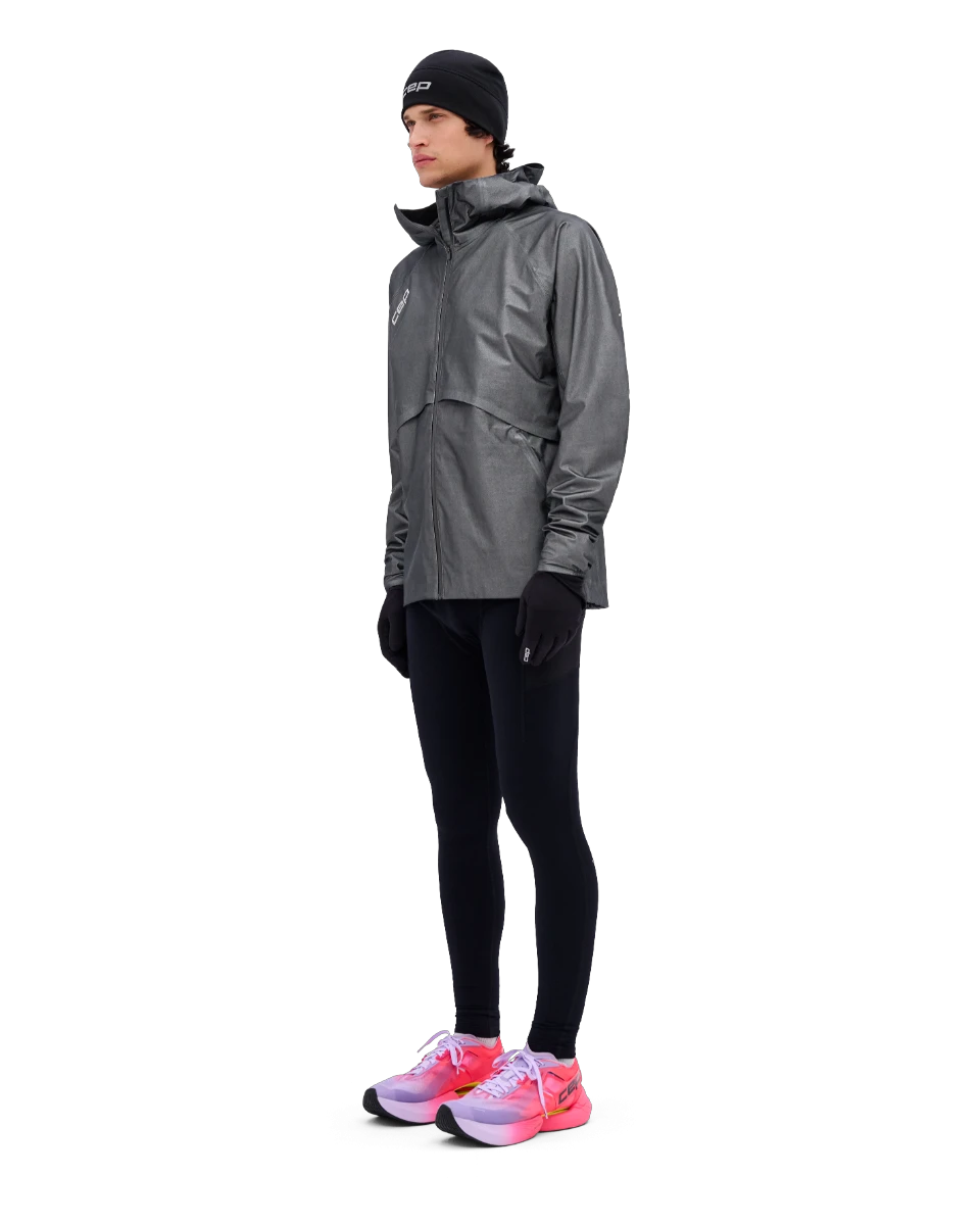 5. CEP - jacheta waterproof pentru alergare - PRO RUN 3L - gri