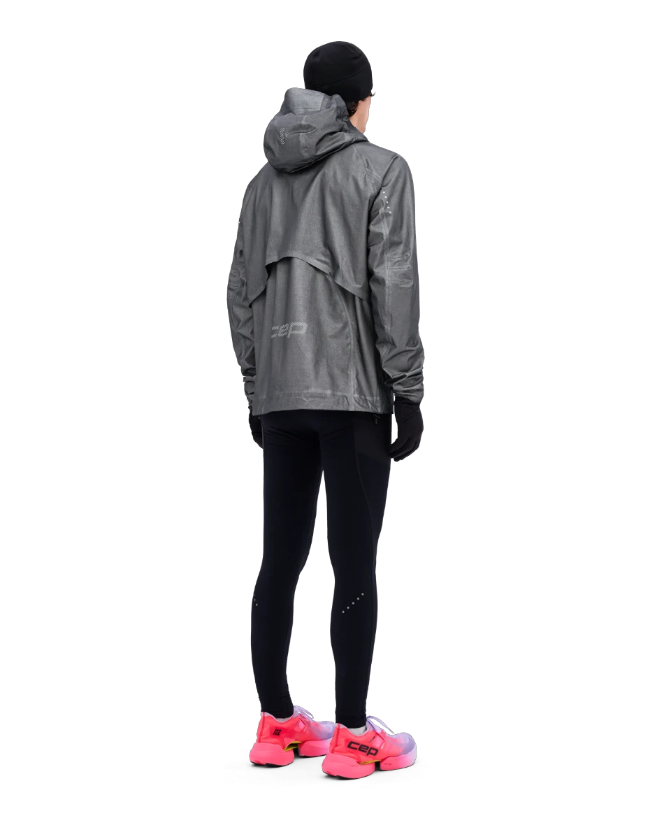 7. CEP - jacheta waterproof pentru alergare - PRO RUN 3L - gri