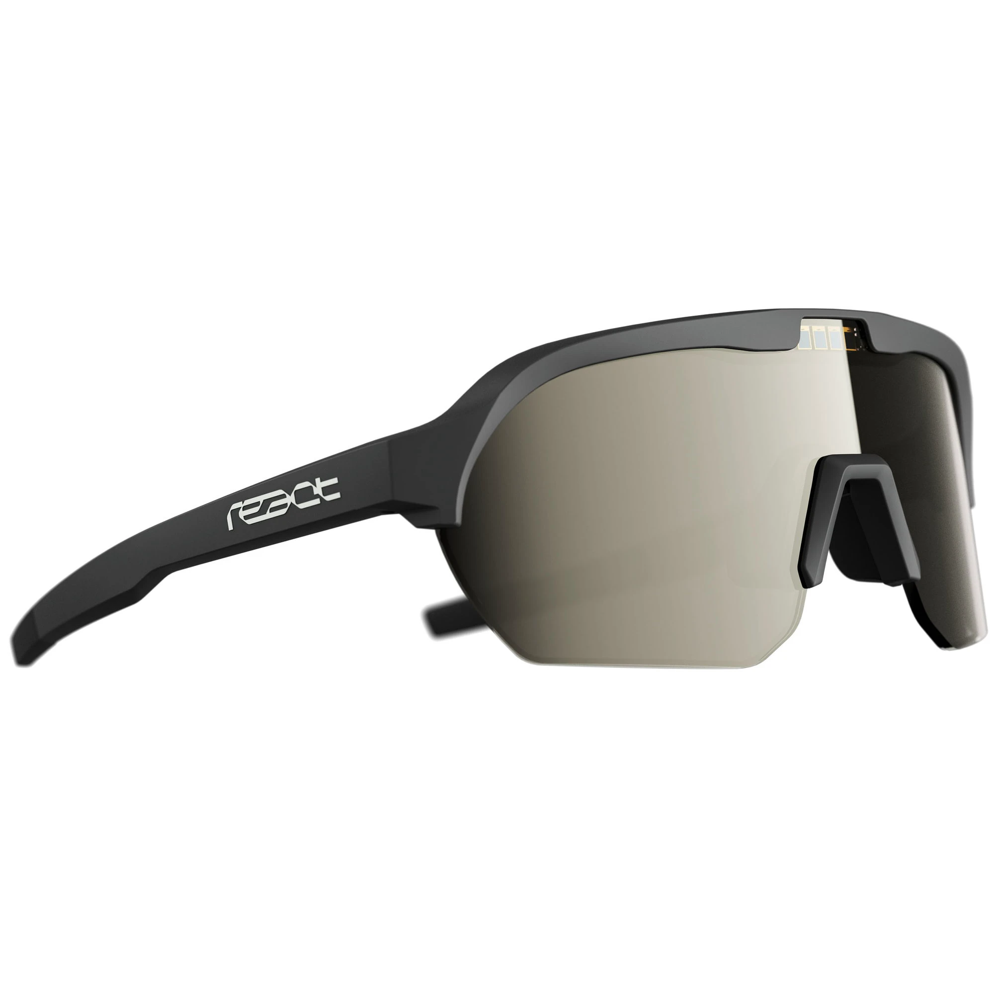 Ochelari de soare electro fotocromatici React Swiss OPTRAY ONYX - lentila gri si rama neagra - 141555