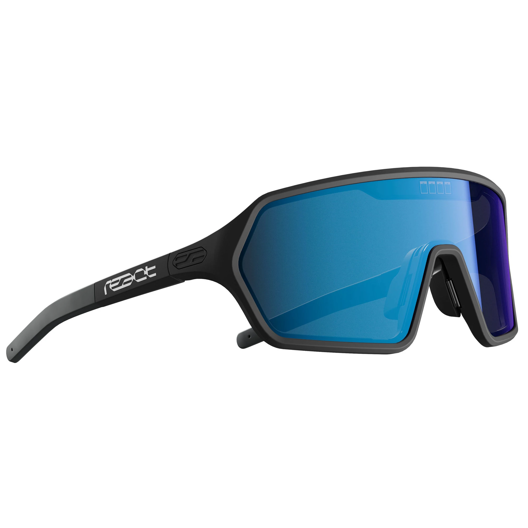Ochelari de soare electro fotocromatici React Swiss REV SKY - lentila albastra si rama neagra - masura S - 141565