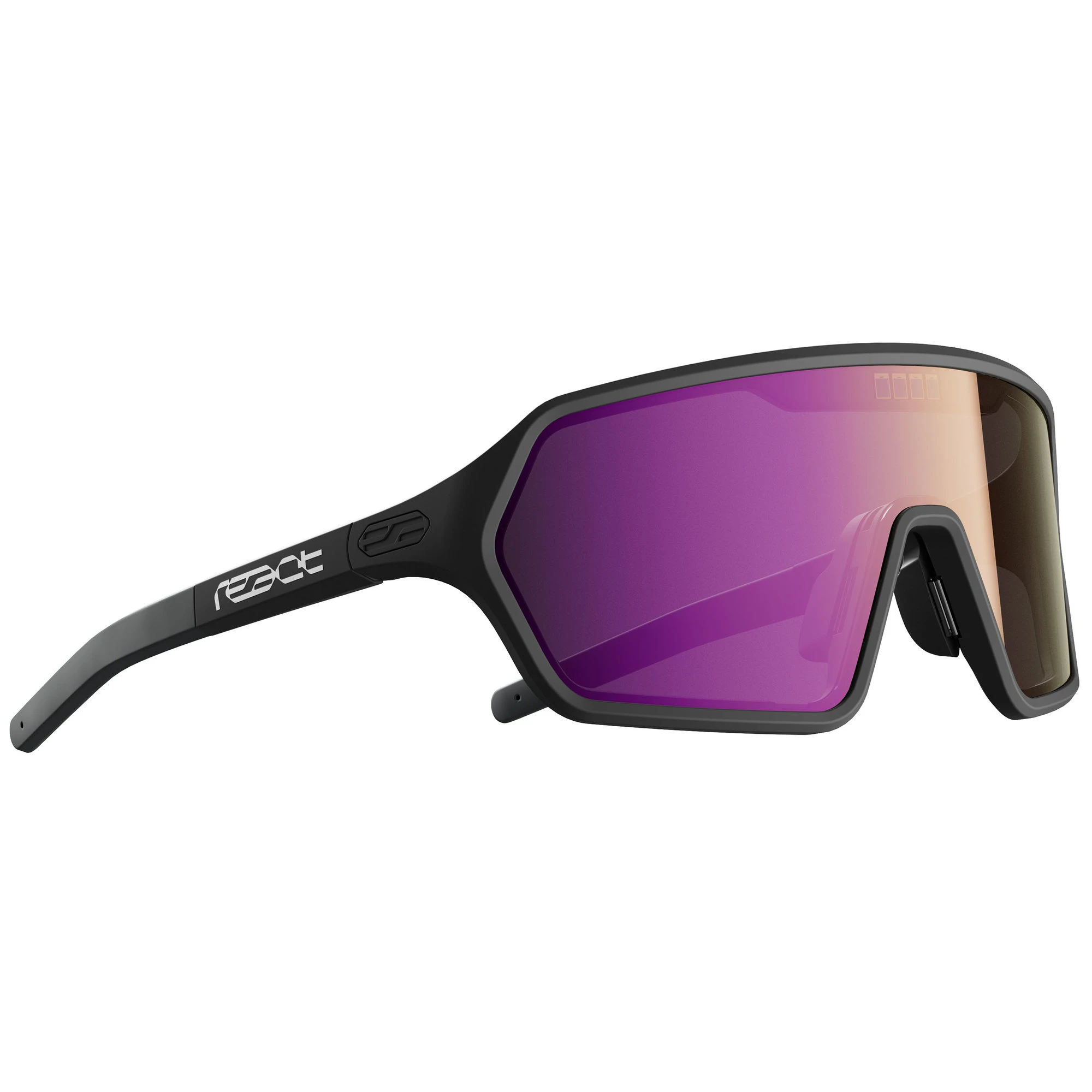 Ochelari de soare electro fotocromatici React Swiss REV NOVA - lentila mov si rama neagra - masura S - 187303