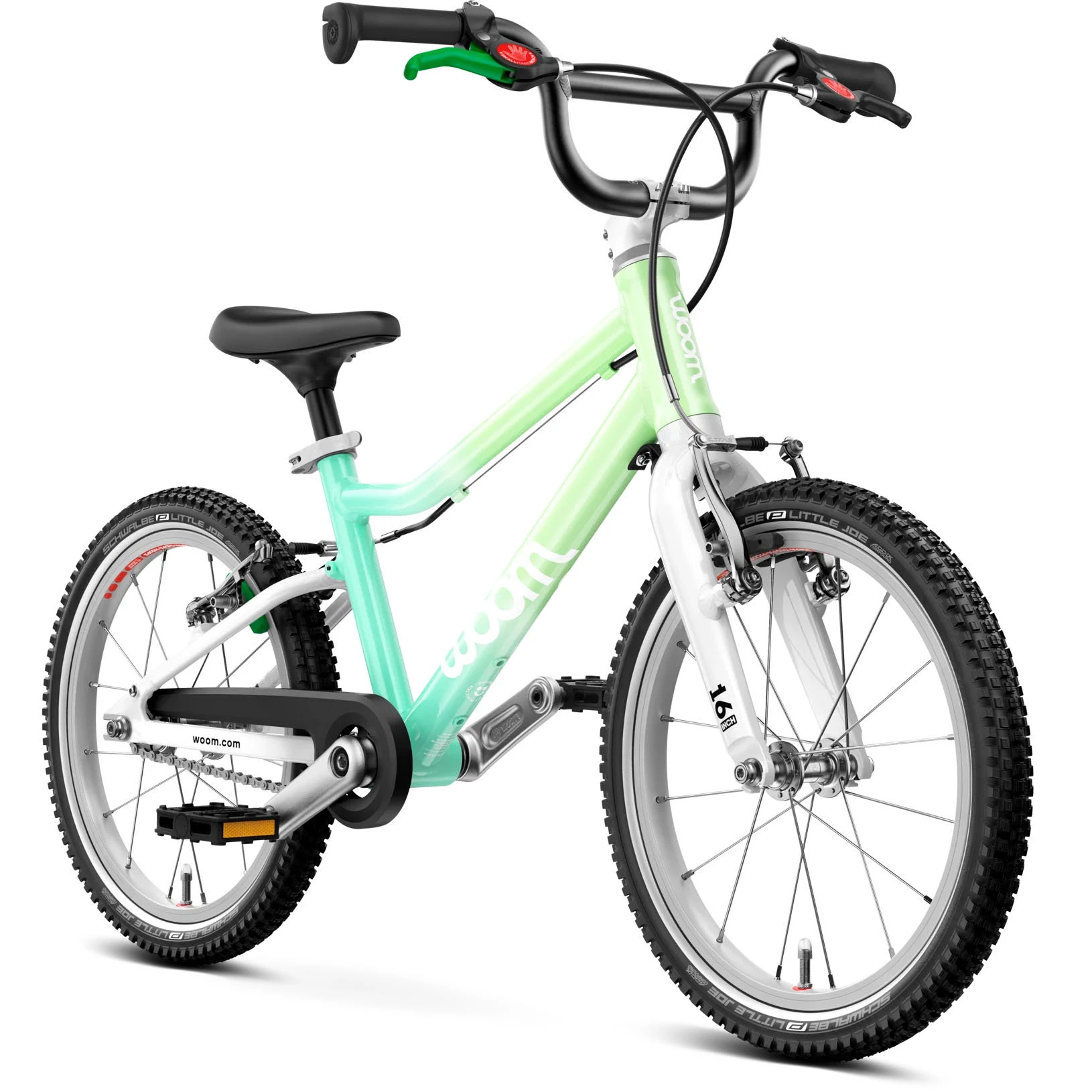 2. Bicicleta copii Woom 3 Go cu roti 16" pastel Spermint crush