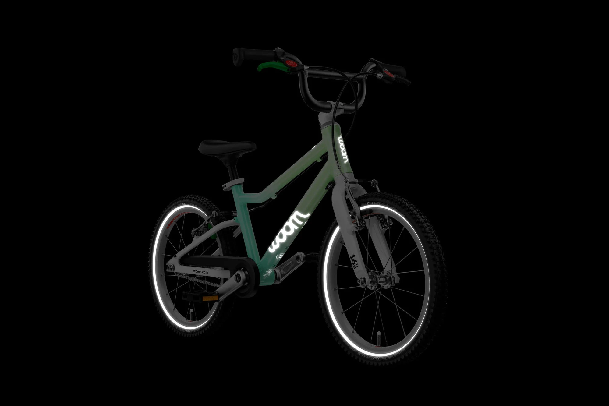 4. Bicicleta copii Woom 3 Go cu roti 16" pastel Spermint crush