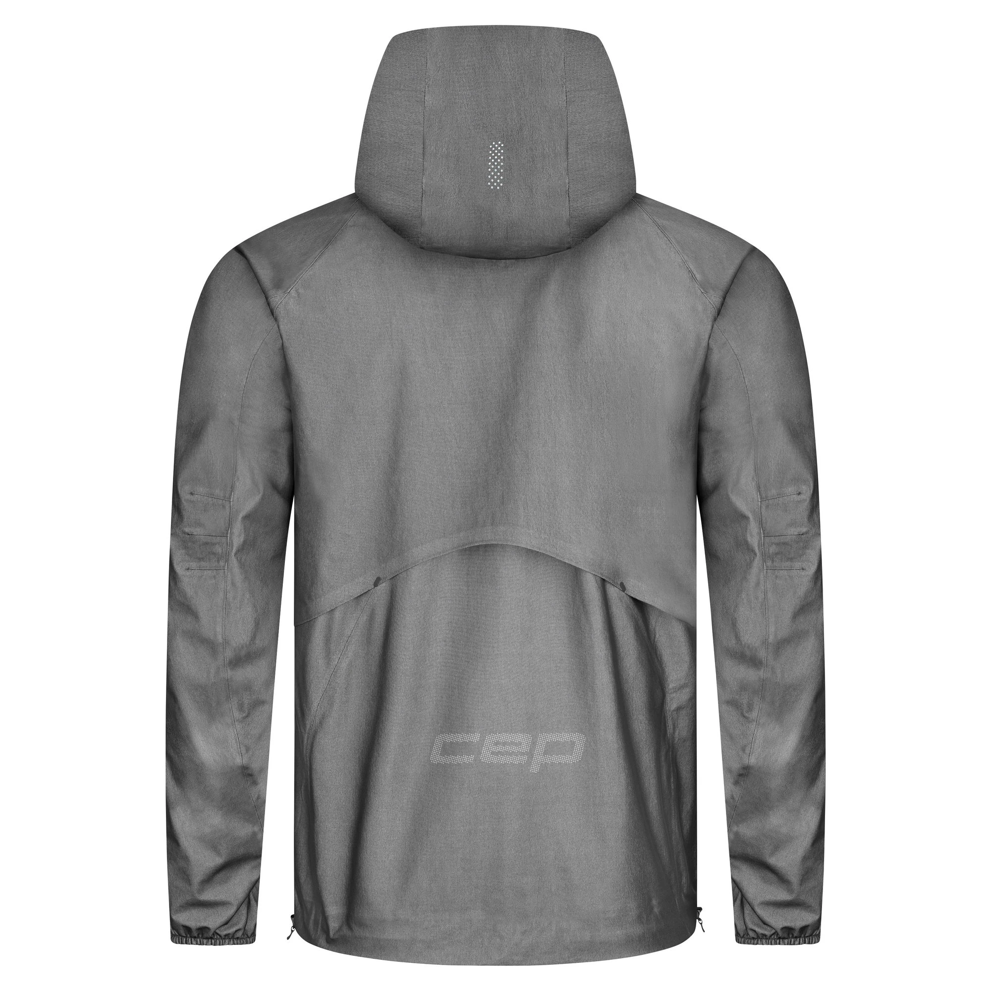 3. CEP - jacheta waterproof pentru alergare - PRO RUN 3L - gri