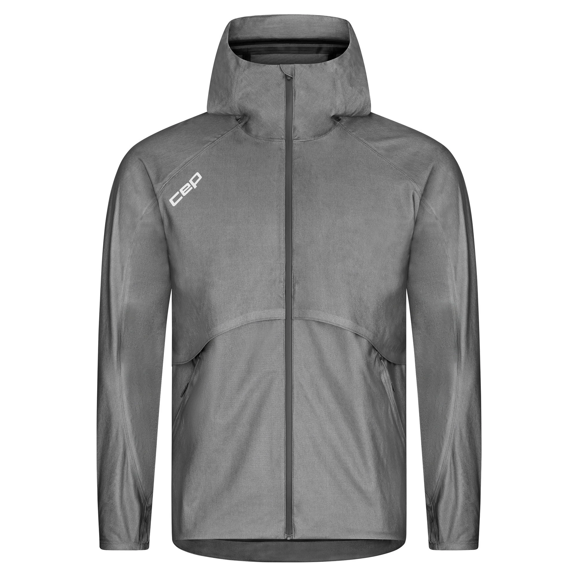 CEP - jacheta waterproof pentru alergare - PRO RUN 3L - gri - 141541