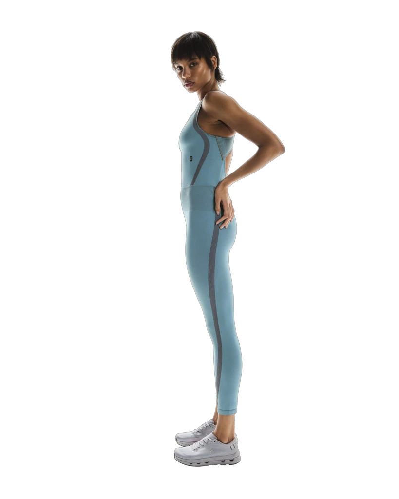 4. On - colanti - Studio Knit Bodysuit 7/8 W - Niagara | Rock