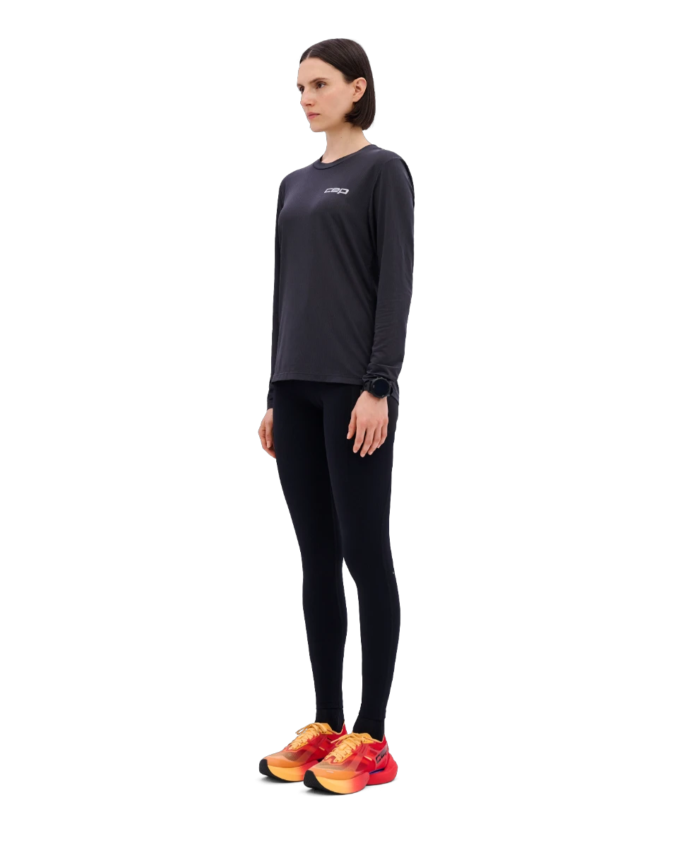 5. CEP - colanti compresie lungi de alergare dama - Pro Run Tights Cargo - black