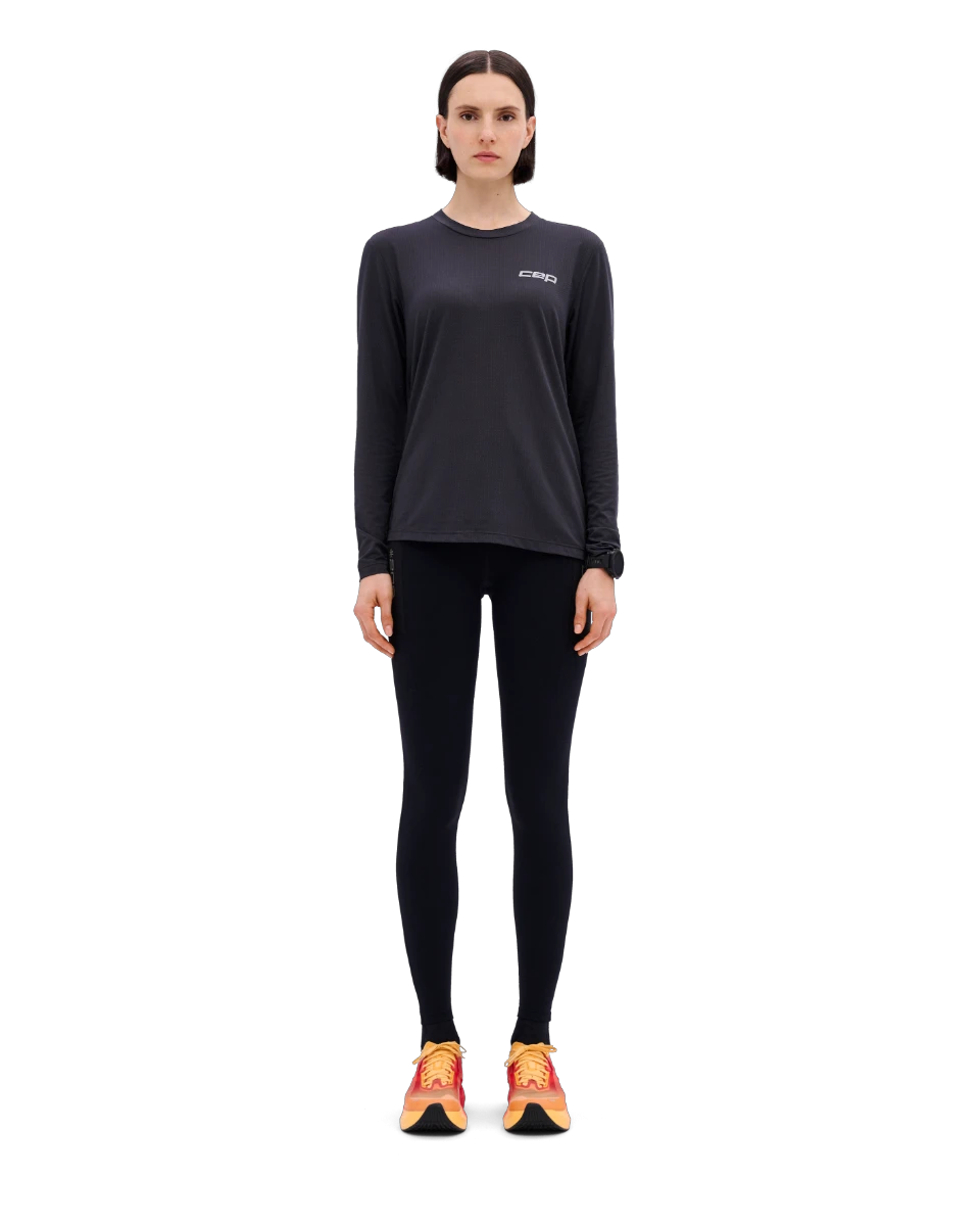 4. CEP - colanti compresie lungi de alergare dama - Pro Run Tights Cargo - black
