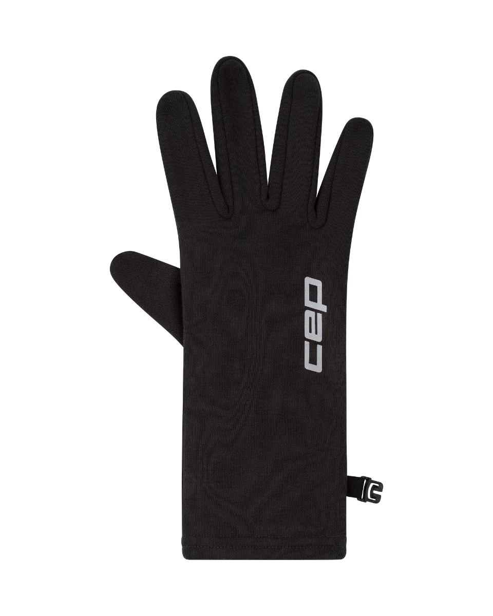 2. CEP - manusi alergare - Core Run Merino - negru