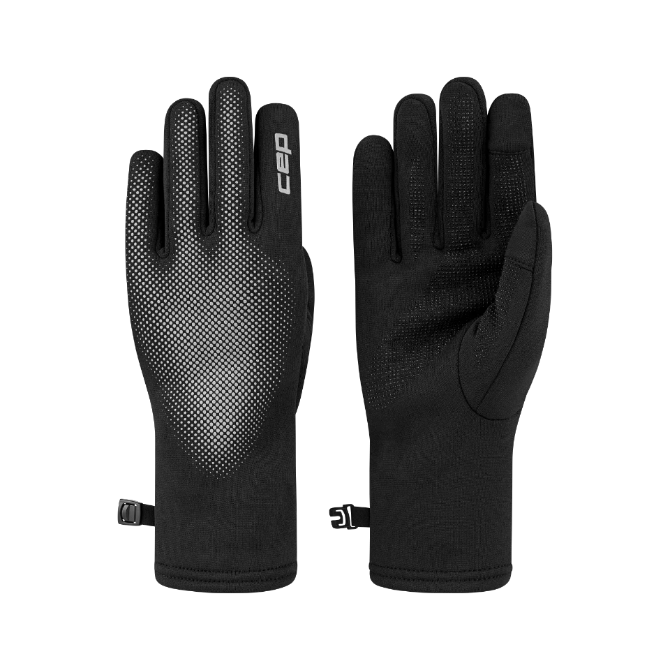 1. CEP - manusi alergare - Core Run Reflective - negru