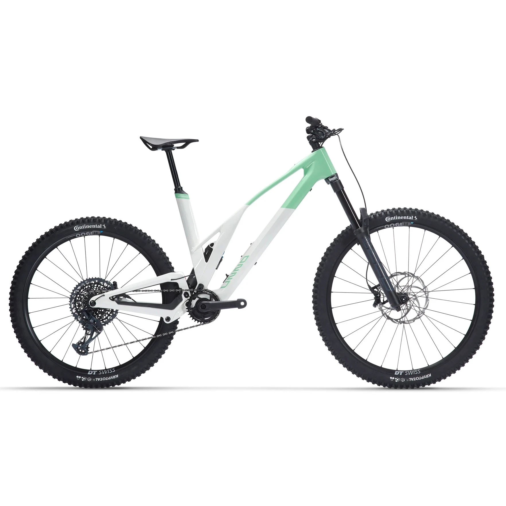 1. Bicicleta electrica MTB usoara - Unno IKKI Elite - alb-verde