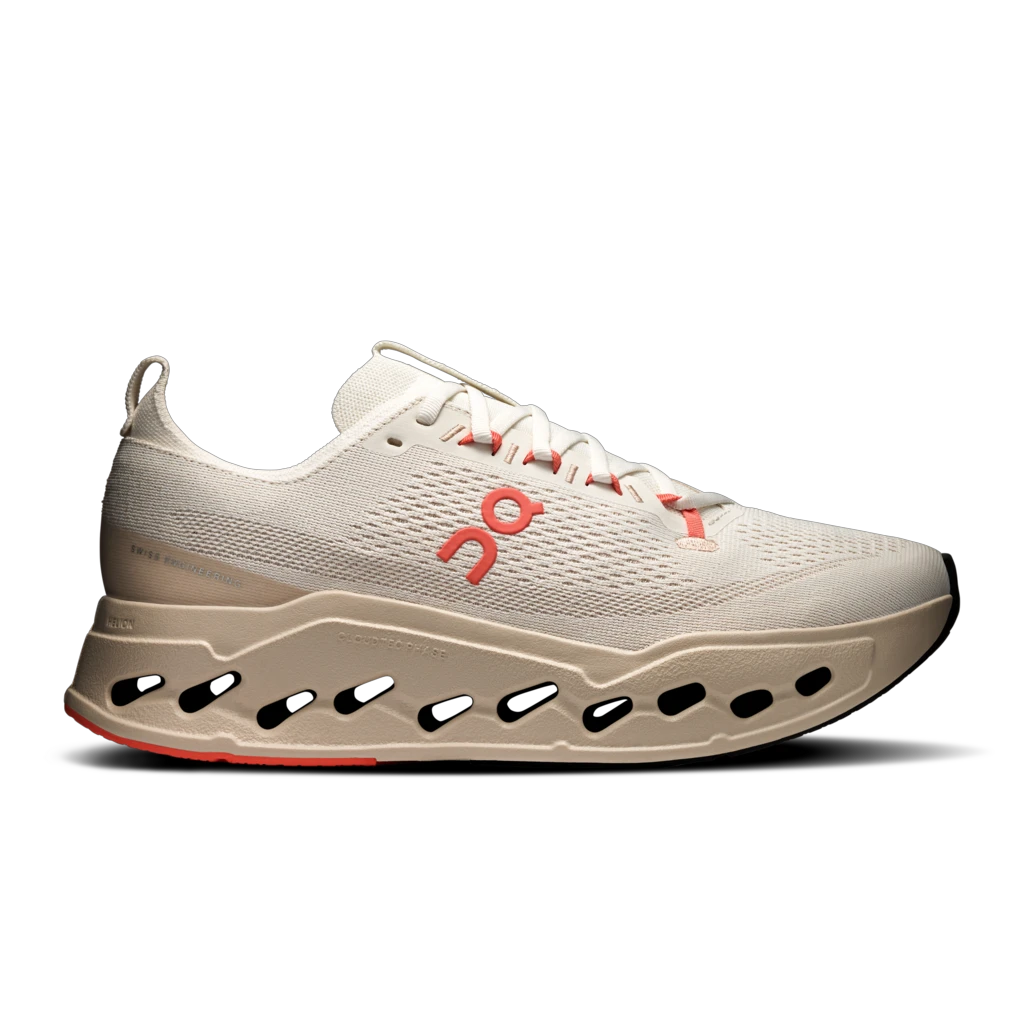 On - pantofi alergare - Cloudsurfer Max - Ivory | Salmon - 146504