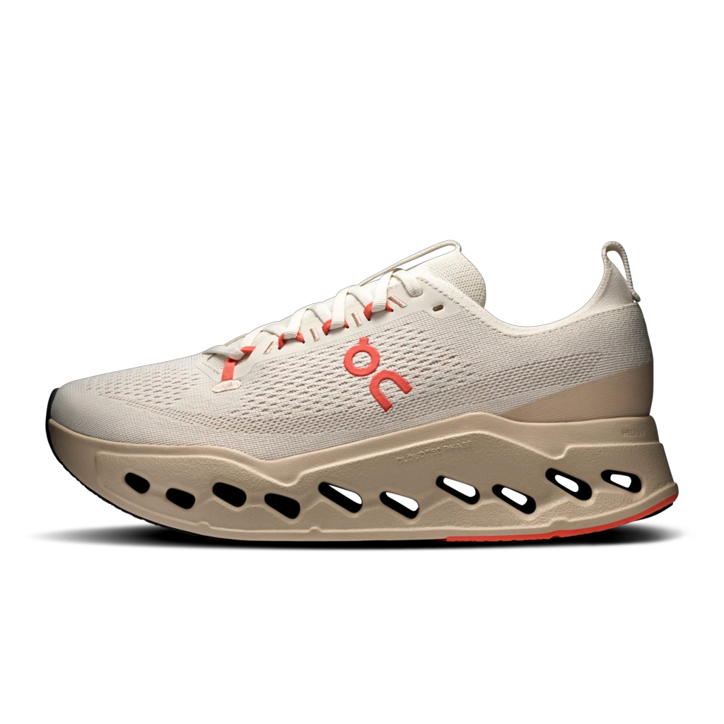 7. On - pantofi alergare - Cloudsurfer Max - Ivory | Salmon
