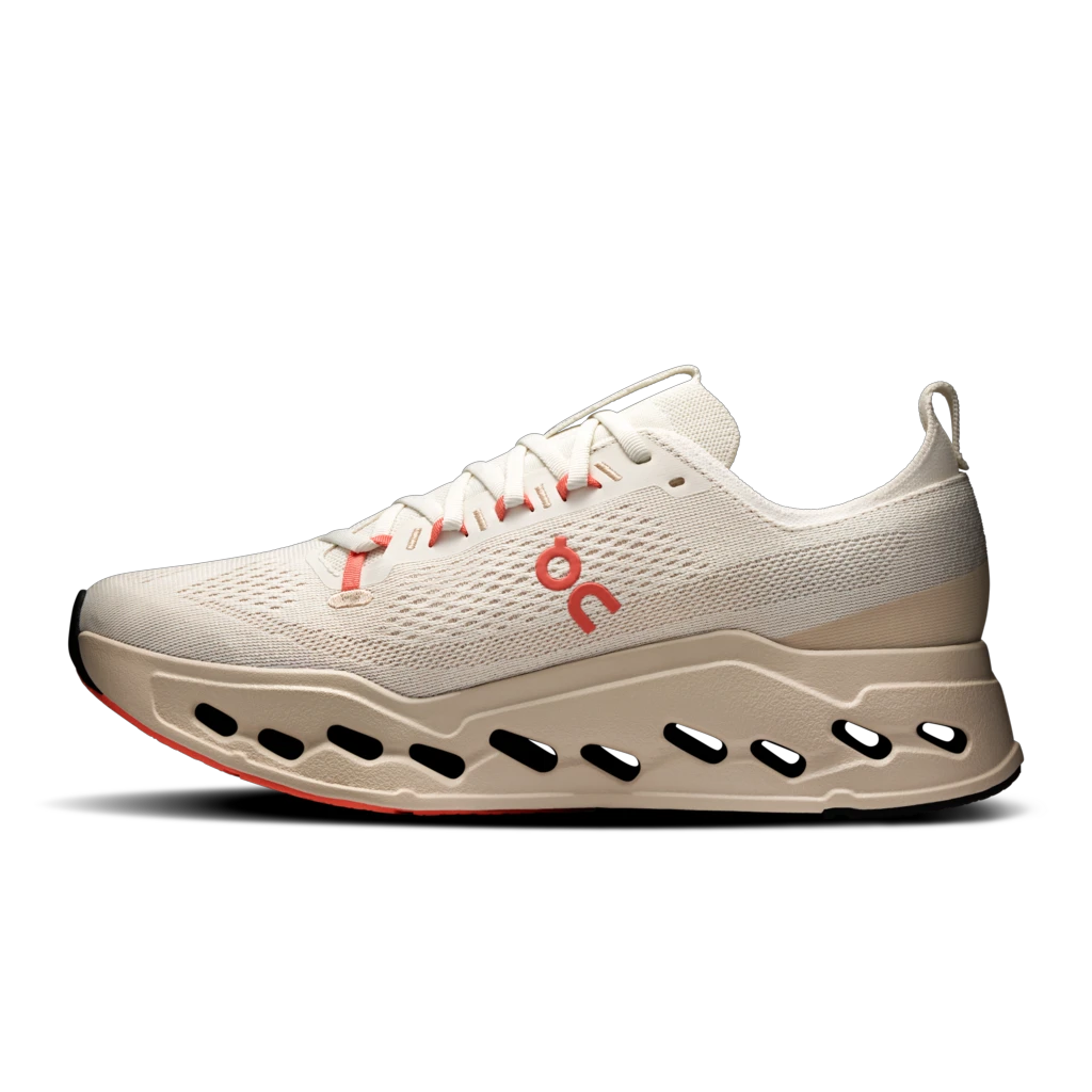 4. On - pantofi alergare - Cloudsurfer Max - Ivory | Salmon
