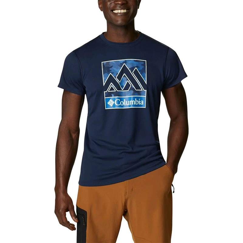 Columbia - Tricou Barbati Columbia Zero Rules Short Sleeve Graphic Shirt - albastru - 148949