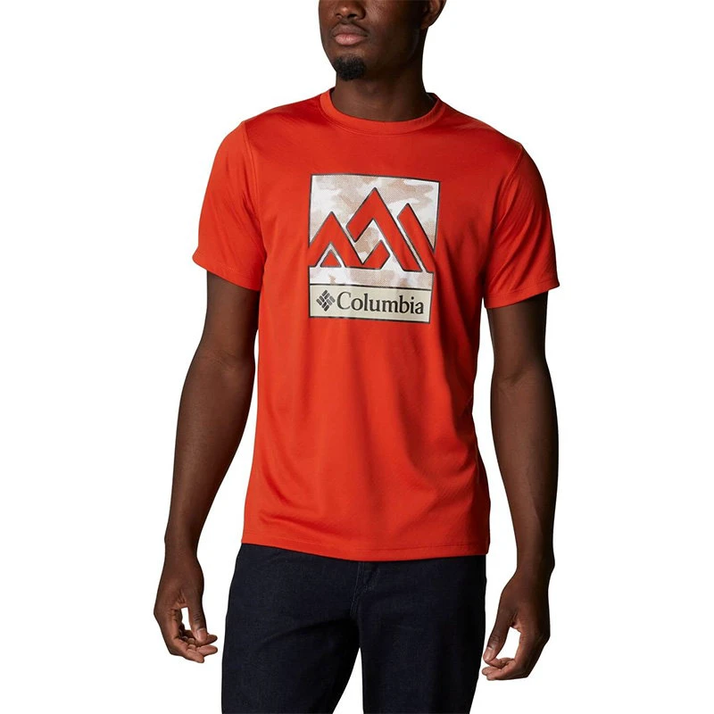 Columbia - Tricou Barbati Columbia Zero Rules Short Sleeve Graphic Shirt - rosu - 148953