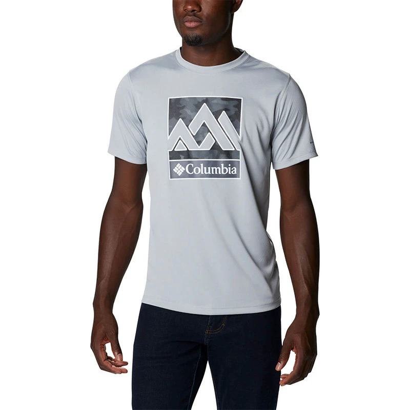 Columbia - Tricou Barbati Columbia Zero Rules Short Sleeve Graphic Shirt - gri - 148948