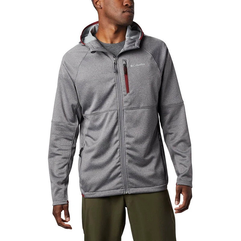 1. Columbia - Bluza Barbati Columbia Outdoor Elements Hooded Full Zip - gri