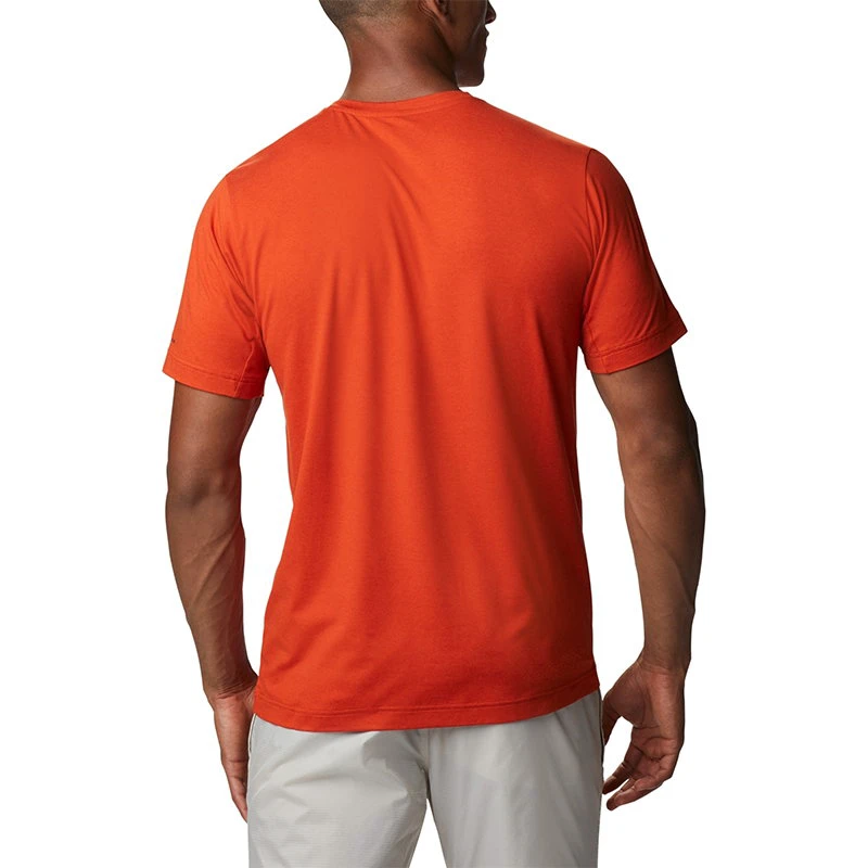 3. Columbia - Tricou Barbati Columbia Tech Trail Crew Neck - rosu