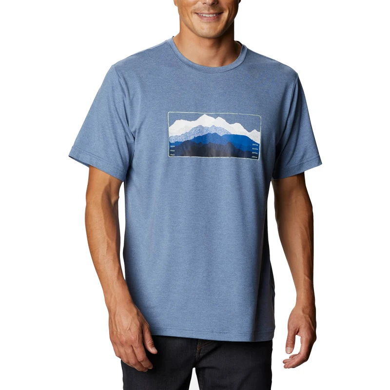 Columbia - Tricou Barbati Columbia Tech Trail Graphic Tee - albastru - 149106