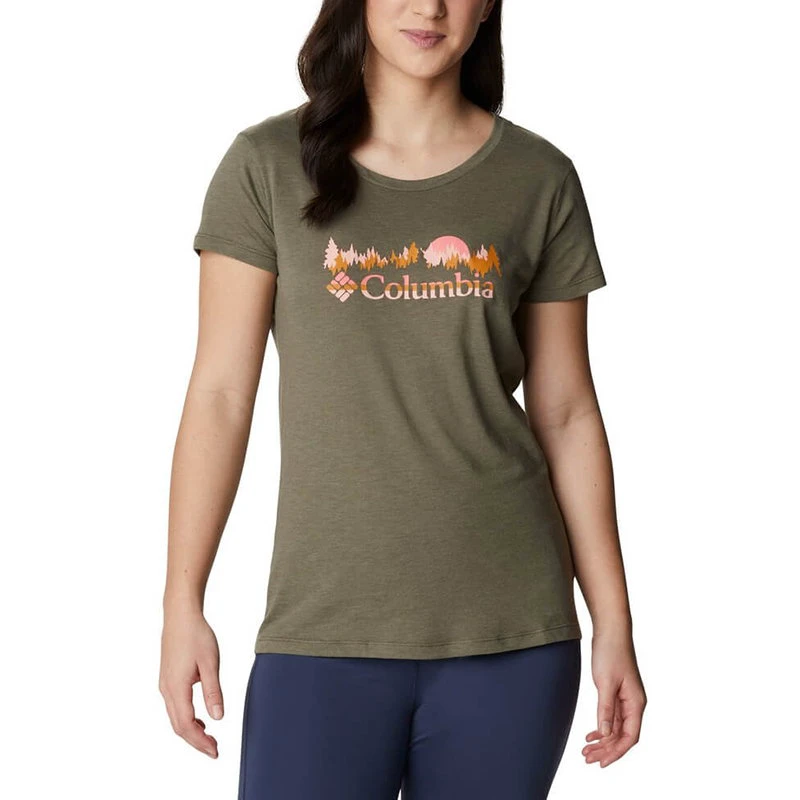 3. Columbia - Tricou Femei Columbia Daisy Days Ss Graphic Tee - verde