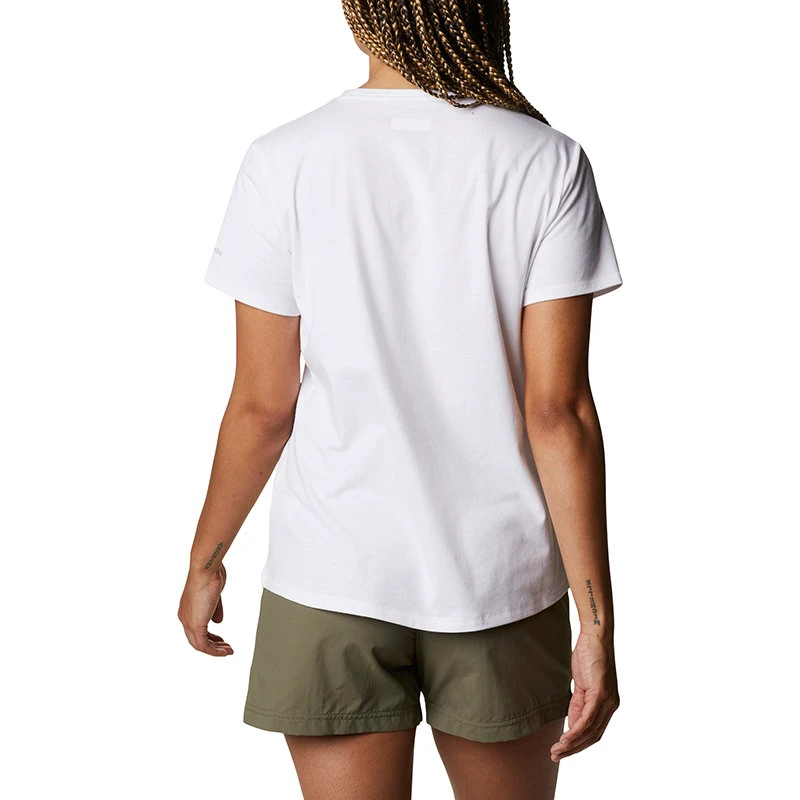 5. Columbia - Tricou Femei Columbia Sun Trek Ss Graphic Tee - alb