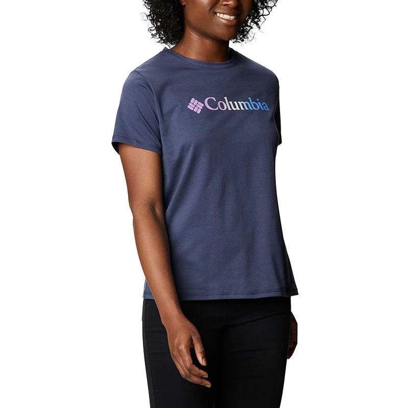 2. Columbia - Tricou Femei Columbia Sun Trek Ss Graphic Tee - albastru