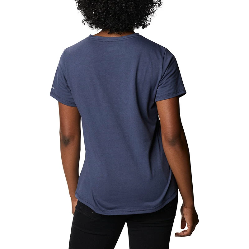 3. Columbia - Tricou Femei Columbia Sun Trek Ss Graphic Tee - albastru
