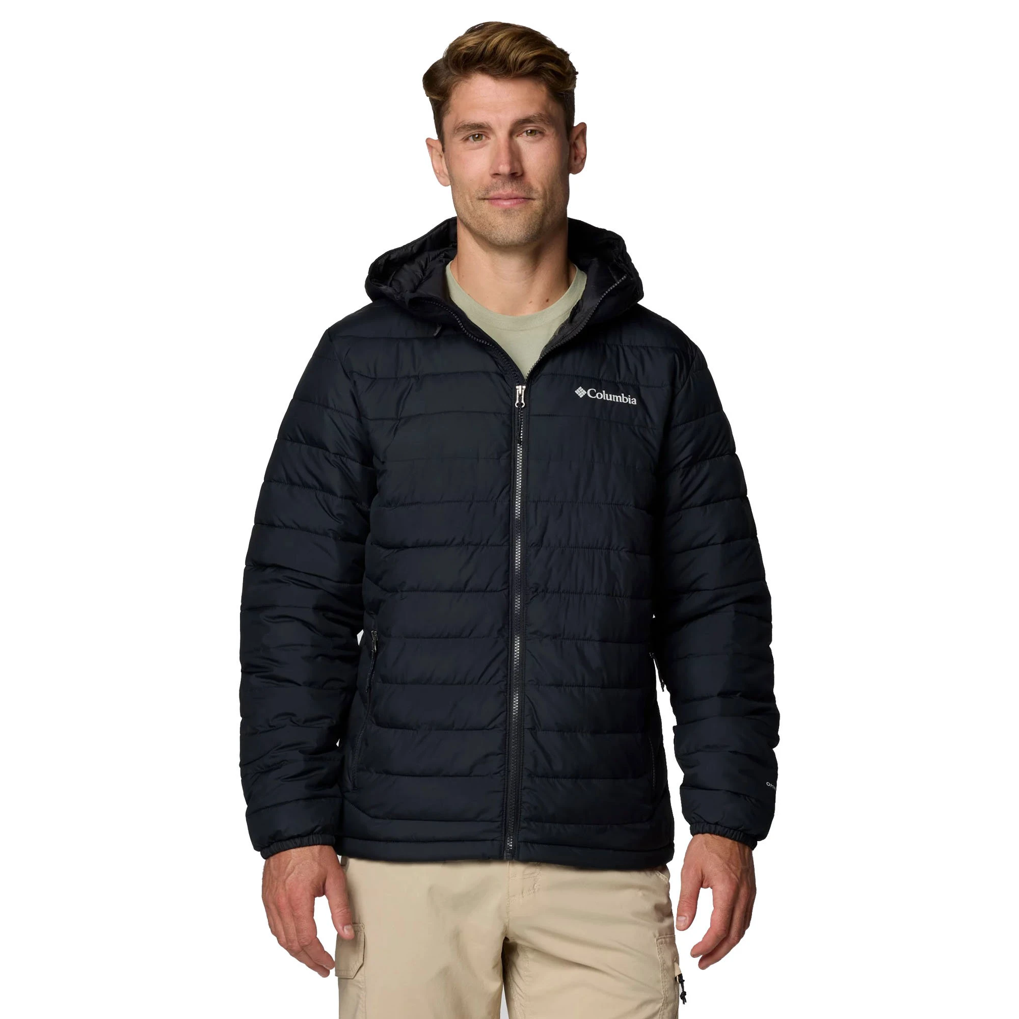 1. Columbia - Geaca Barbati Columbia Powder Lite II Hooded - negru