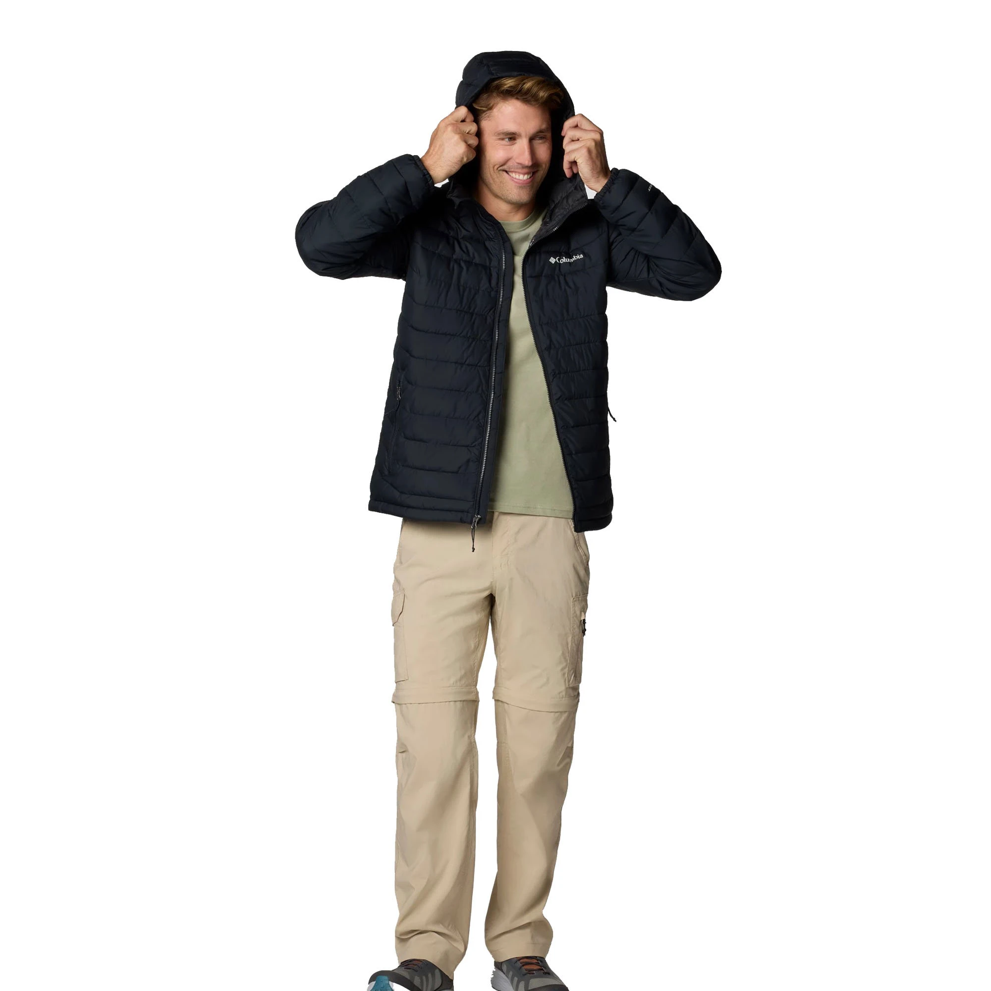 3. Columbia - Geaca Barbati Columbia Powder Lite II Hooded - negru