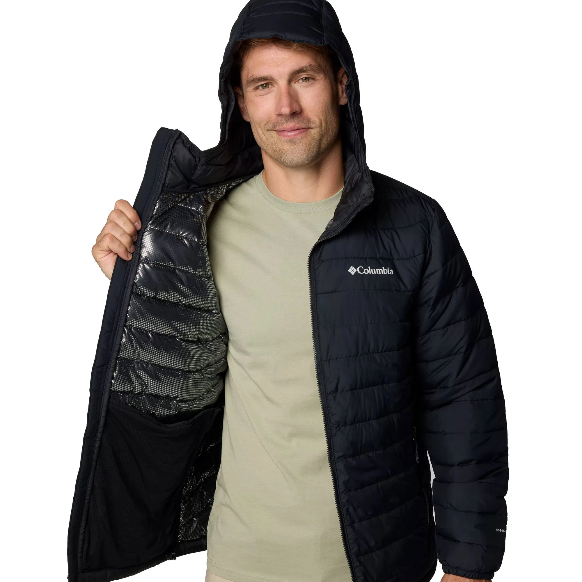 6. Columbia - Geaca Barbati Columbia Powder Lite II Hooded - negru