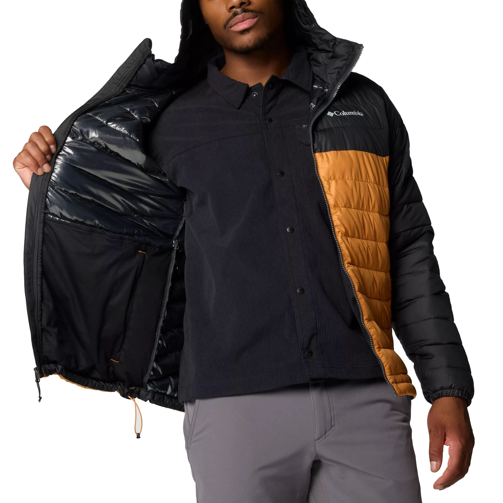 6. Columbia - Geaca Barbati Columbia Powder Lite II Hooded - galben