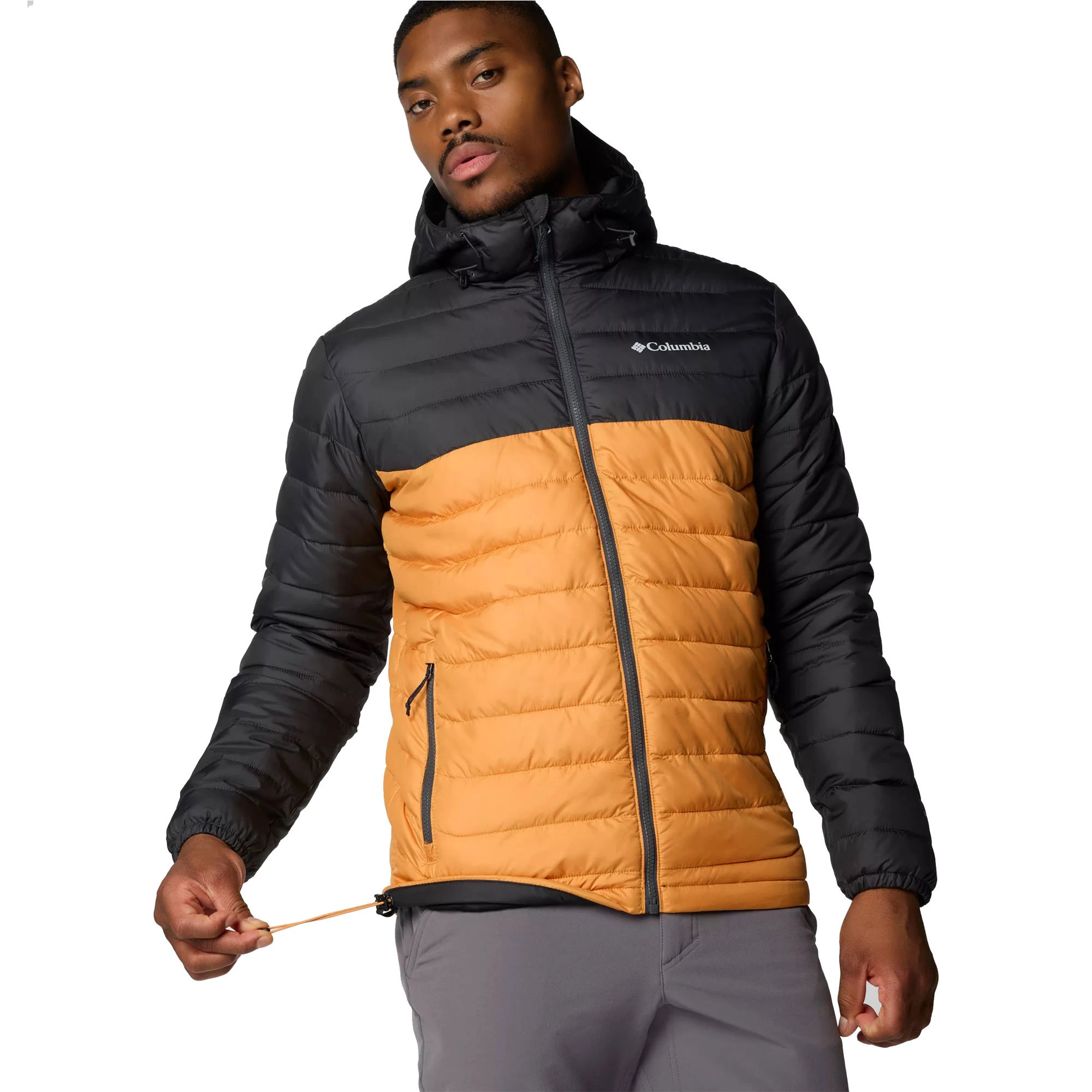 7. Columbia - Geaca Barbati Columbia Powder Lite II Hooded - galben