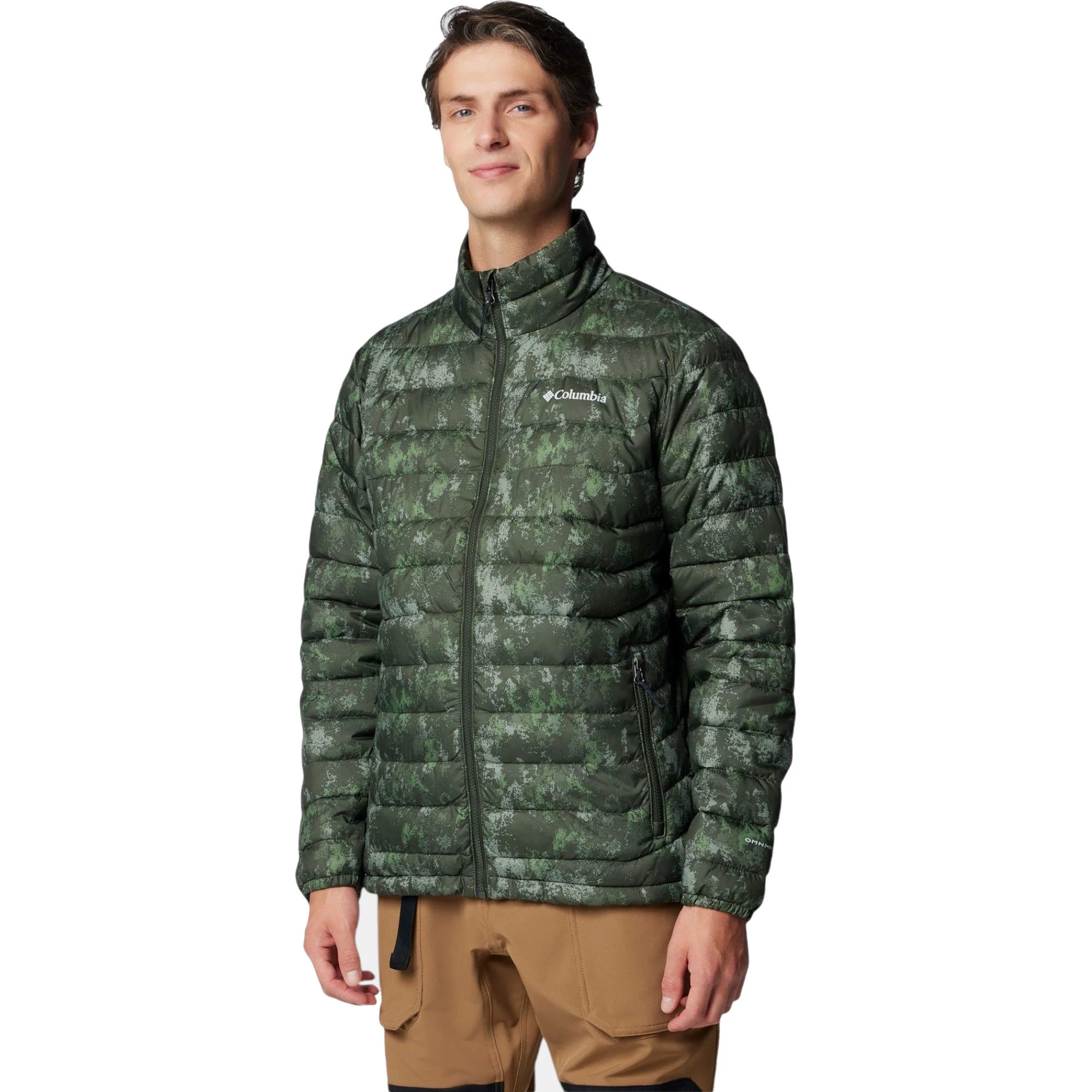 2. Columbia - Geaca Barbati Columbia Powder Lite II Printed - verde