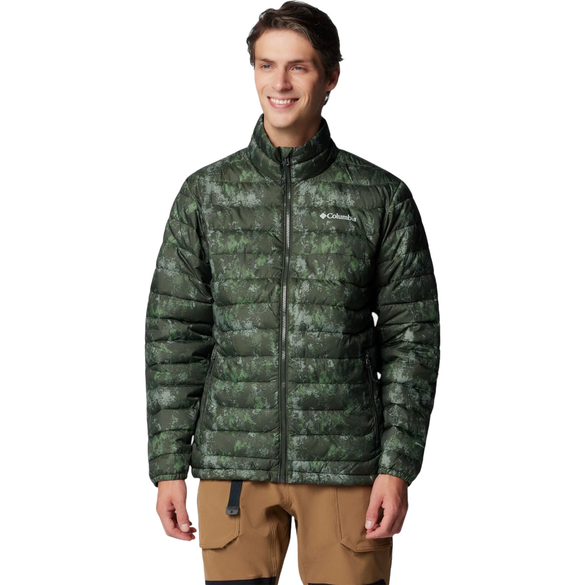 1. Columbia - Geaca Barbati Columbia Powder Lite II Printed - verde