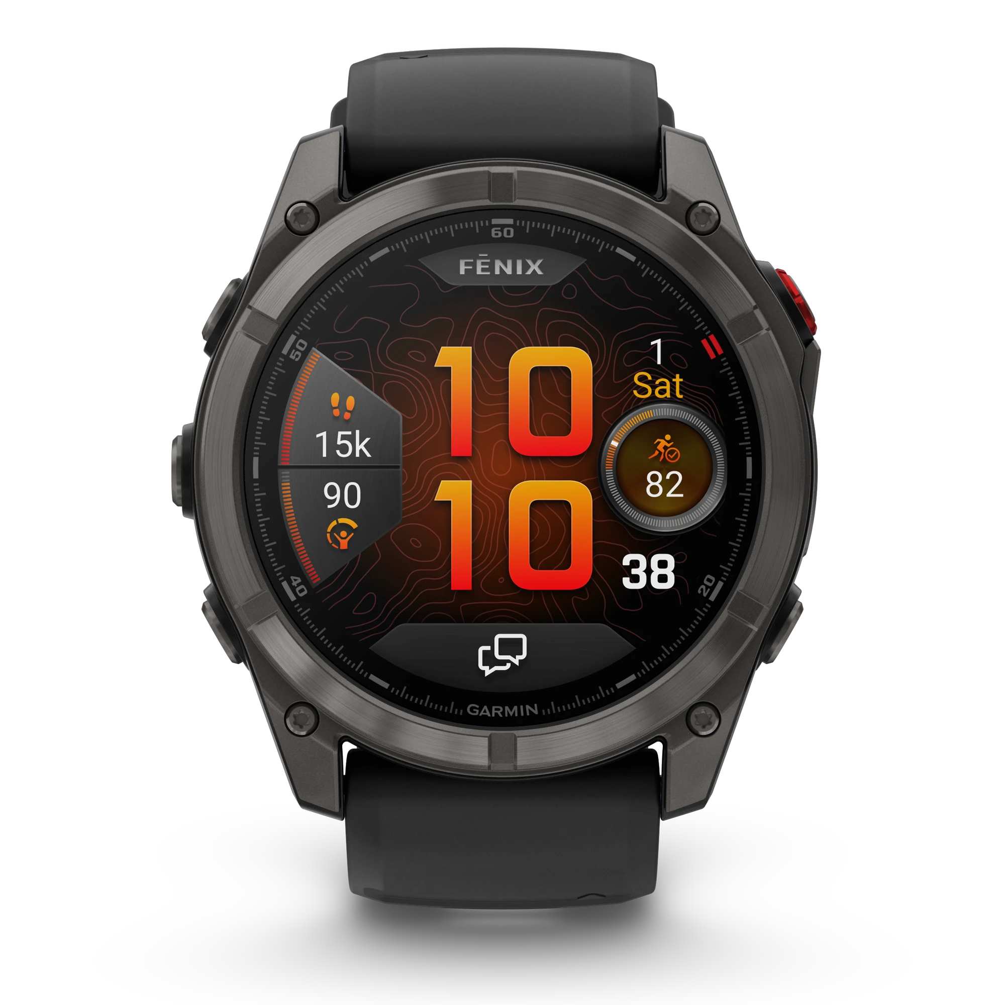 1. Garmin fenix 8 Pro AMOLED Sapphire 51mm - smartwatch premium GPS negru Titanium DLC