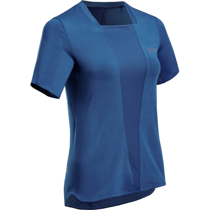 CEP - tricou tehnic femei - the run shirt short sleeve v4 - blue - 69623