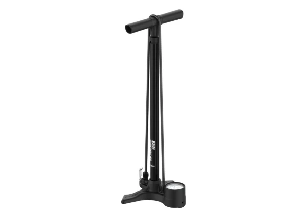 1. Lezyne - pompa podea - Macro Drive DV - manometru - Schrader I Presta - black - 220 psi / 15 bar