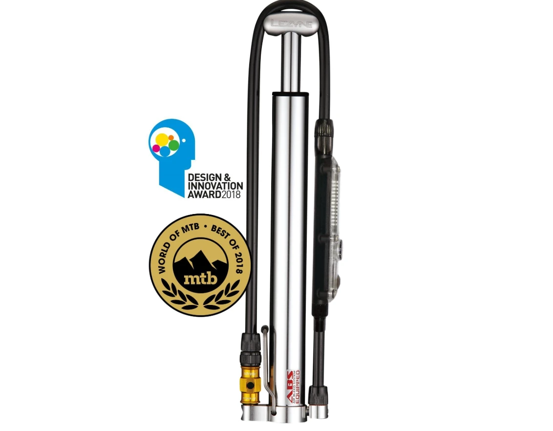 1. Lezyne - mini pompa - CNC Micro Floor Drive Digital HVG - afisaj digital- 90 psi | 6.2 bar - argintiu