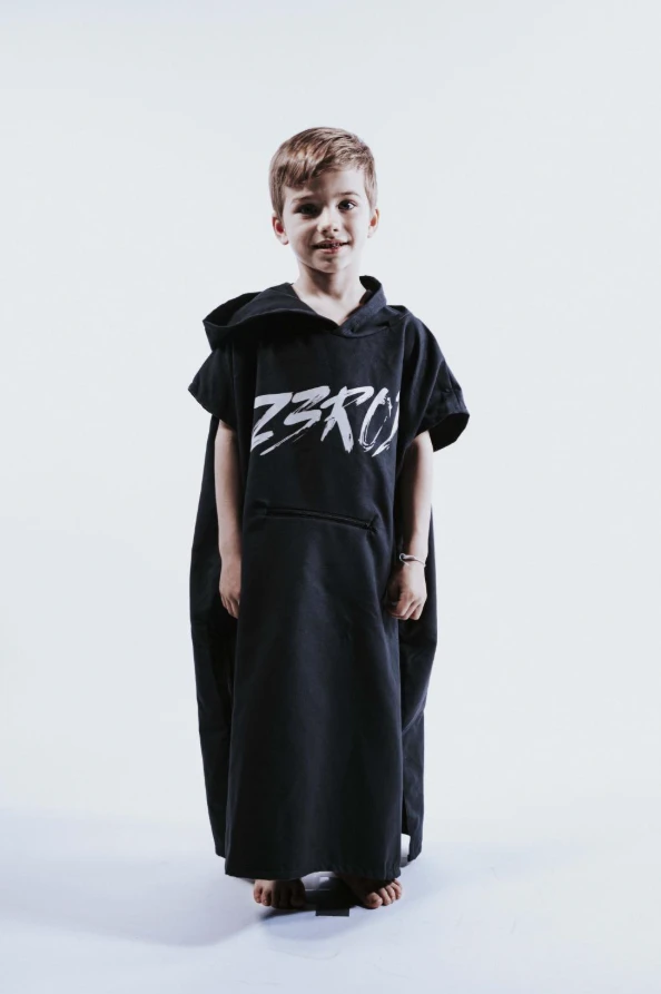 Z3R0D - prosop copii tip poncho - TRANSITION TOWEL KID - armada black - 247771