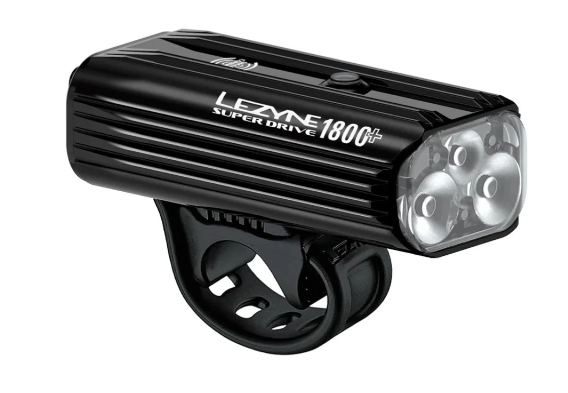 1. Lezyne - Lumina fata - SUPER DRIVE 1800+ SMART - 1800 lumeni - USB - negru