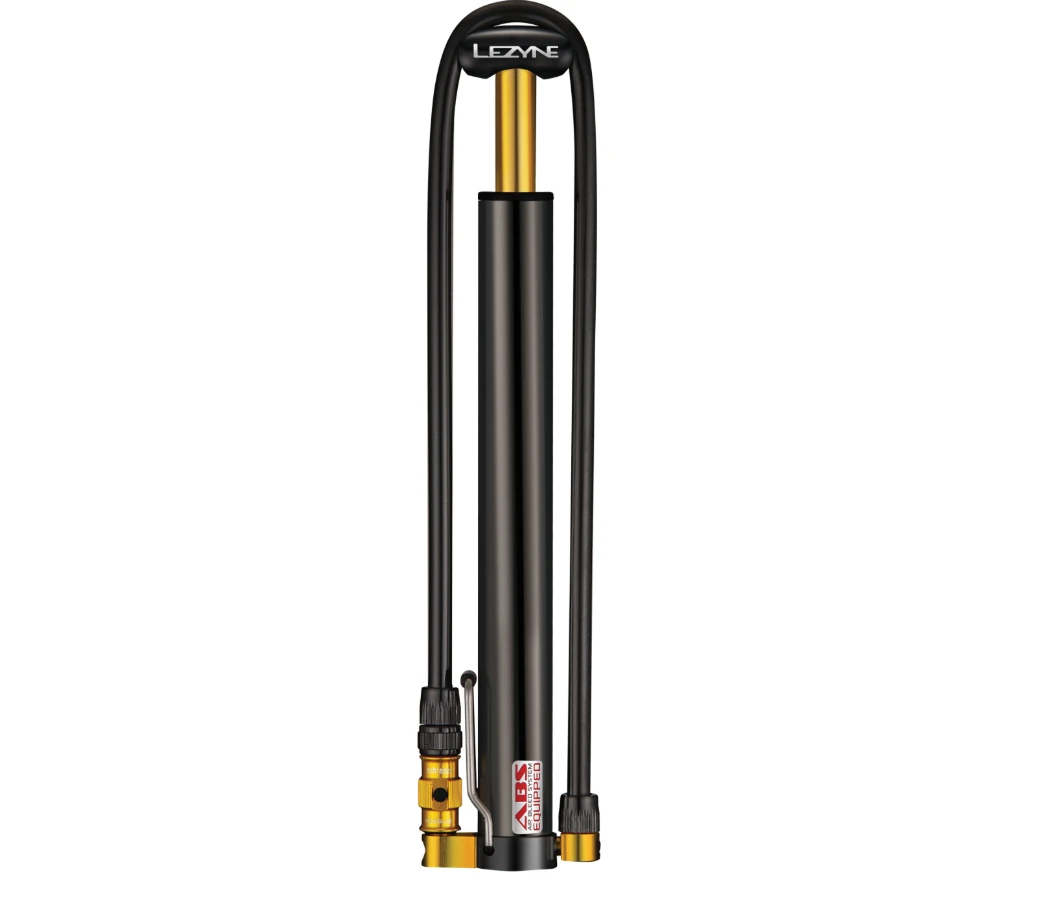 1. Lezyne - mini pompa - Lezyne Hand Pump CNC HV Micro Floor Drive - 90 psi / 6,2 bar - negru