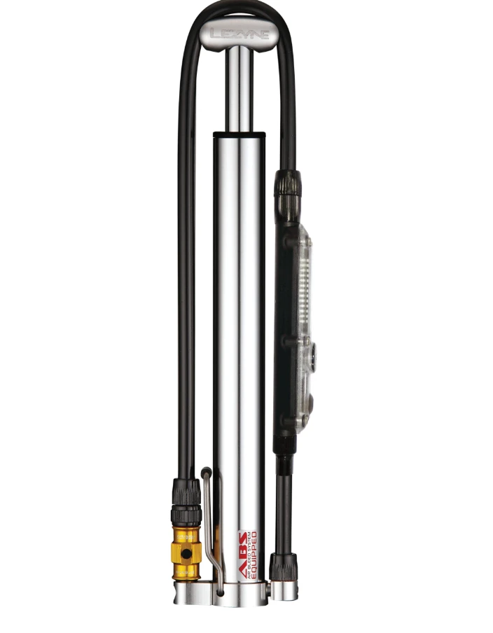 2. Lezyne - mini pompa - CNC Micro Floor Drive Digital HVG - afisaj digital- 90 psi | 6.2 bar - argintiu