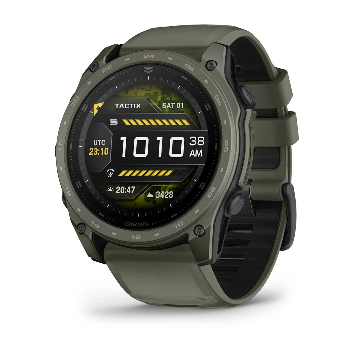 1. Garmin tactix 8 AMOLED Sapphire 51mm Cerakote - Smartwatch Tactic verde oliv