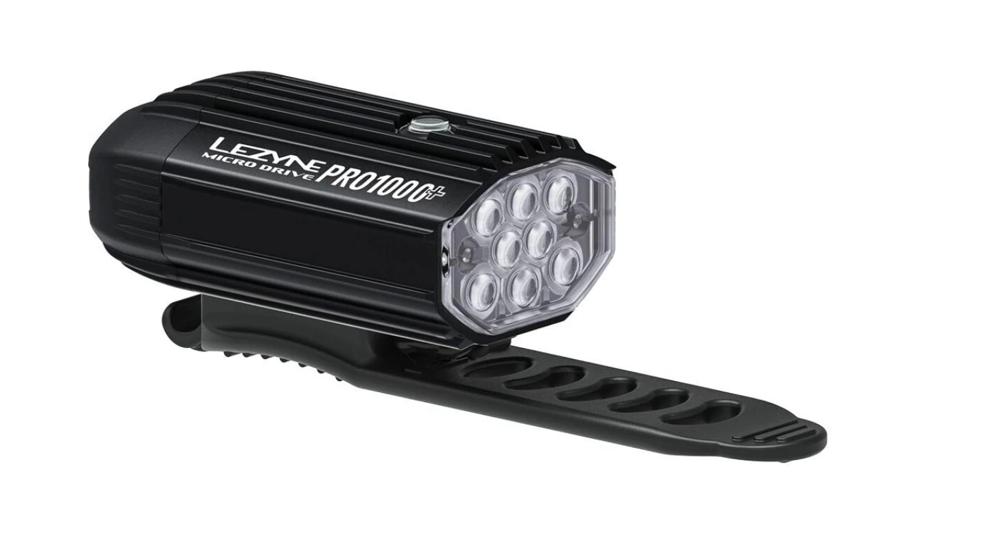 2. Lezyne - Lumina fata far - MICRO DRIVE PRO 1000+ - 1000 lumeni - USB - negru