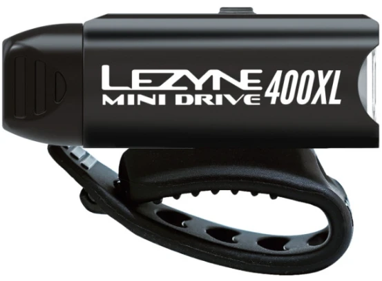 2. Lezyne - Lumina fata far - MINI DRIVE 400XL - 400 lumeni - USB - negru