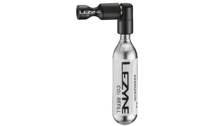 1. Lezyne - mini pompa CO2 - Trigger Drive cu cartus 16g - negru